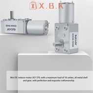 X.B.K 370 Reversible High Torque Worm Geared Motor DC 12V Reduction Motor Electric Drive Motor 10RPM