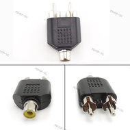 2 RCA Y Splitter connector AV Audio Video Plug Converter cable Male Female Plug 2 in 1 Adapter  SG@1F