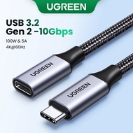 UGREEN USB C Extension Cable, USB C 3.2 Extender Nylon Braided Type C Male to Female Cord 100W Charg