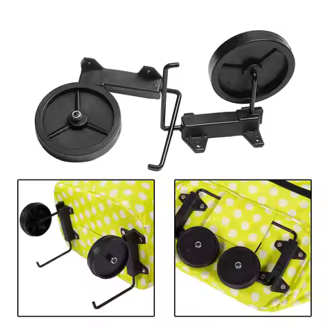 2x Luggage Suitcase Wheels Folding Wheels for Travelling Bag Suitcase Parts