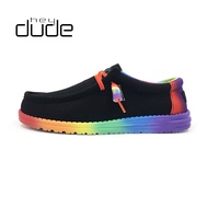 Hey Dude Mens Casual Slip-On Shoes Breathable Mesh Comfortable Walking Driving Fishing Trendy Shoes 