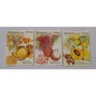 2019 Asam Sour Fruits Buah-Buahan Masam Postage Stamp Mint MNH Setem Pos Baru 60sen 3 keping 60cents