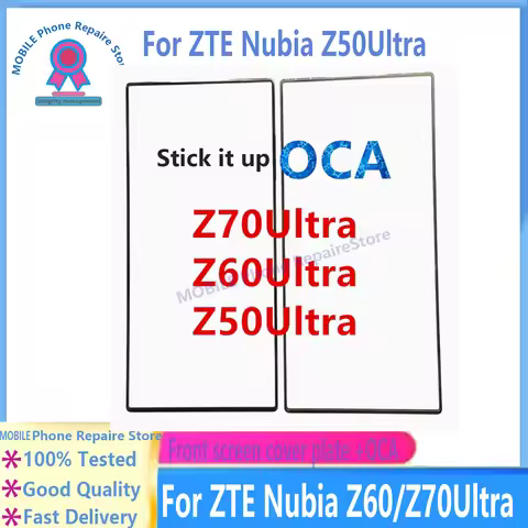 Outer Screen For ZTE Nubia Z50Ultra Z60Ultra Z70Ultra Front Touch Panel LCD Display Glass Cover Repa