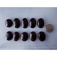 Batu Akik Yaman Hitam Suluh Merah Agate