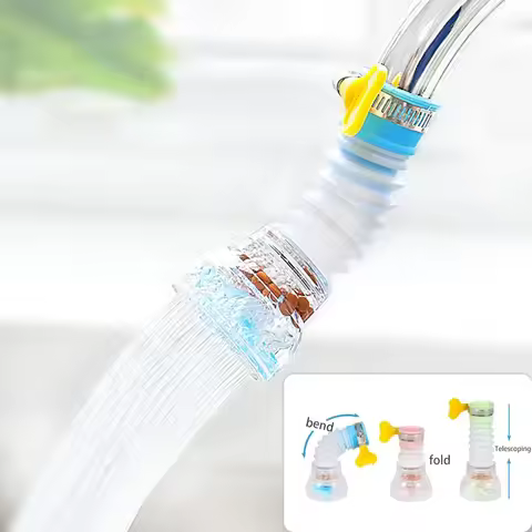 Faucet Extender Household Faucet Nozzle Water Purifier Faucet Sink Filter Water-Saving Filter Bathro