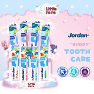 JORDAN Kids Tooth Care Toothbrush & Toothpaste - Buddy 1 (1-4 Years) & Buddy 2 (5-10 Years)