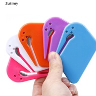 [Zutimy] 1Pc Plastic Mini Letter Knife Mail Envelope Opener Safety Paper Guarded Cutter COD