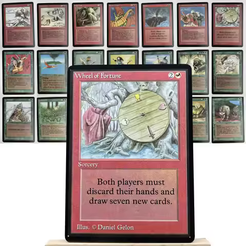 BETA NORMAL2-001 Tcg proxy magical cards Wheel of Fortune Force of Nature black lotus Sedge Troll ga