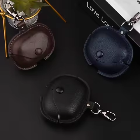 Solid color headphone case For realme Buds Air 5 Pro Business leather earphone case Cover Headphone 