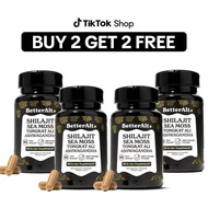 BetterAlt B2G2 GOLD+ Shilajit, Ashwagandha & Sea Moss Capsules | Lab-Tested for Purity | Helps Boost