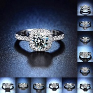 48 Design Cincin silver 925 original Cincin silver perempuan Cincin perak Women diamond ring Adjustable rings