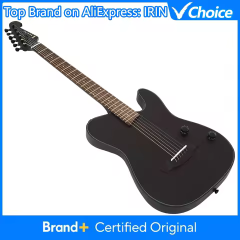 IRIN R1 Silent Guitar 22 Frets All Solid Wood Acoustic Electric Wood Guitar Beginners Silent Practic