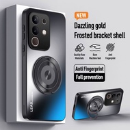 Casing For vivo iQOO Z10x iQOOZ10x iQ00Z10x Phone Case Luxury 360 Rotating Magnetic Bracket AG Dazzl