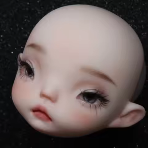 gaoshundoll 1/6 NaNa Jacoosun resin Qbaby blythe MDD VOLKS DIY makeup practice head for birthday gif