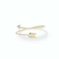 9k Arrow ring gold ring white gold ring rose gold ring