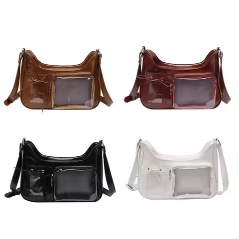Japanese Styles Ita Bag Lovely Shoulder Bag Clear Crossbody Bag Fashion Dating Bag PU Leather Bag Sc