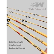 (Lẻ Cần) Cần WuTu Fishing - LC 1 Khúc Đặc Ruột Đầu Pu Chống Xoắn