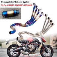 Fit For HONDA CBR650R CB650R CB650F CBR650F 14-21 Motorcycle Full Systems Exhaust Muffler Slip on Front Pipe Modified Fr