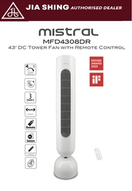 Mistral 43 DC Tower Fan with Remote Control MFD4308DR