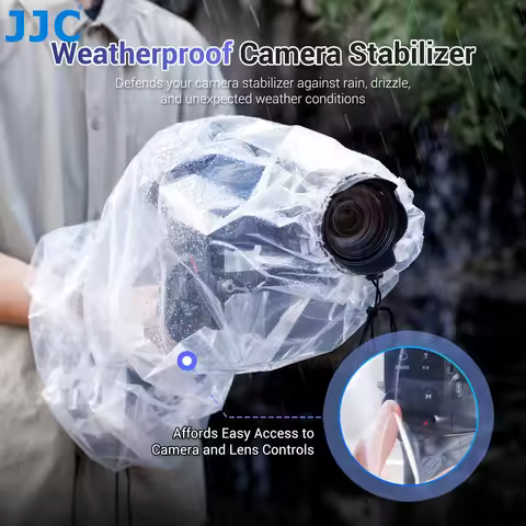 JJC Camera Stabilizer Rain Cover Waterproof Camera Raincoat For DJI RS 2/RSC 2/RS 3/RS 4 Mini For Zh