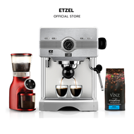 ส่งฟรี! Professional Setสำหรับเปิดร้าน เครื่องชงกาแฟETZEL SN603 + เครื่องบดเมล็ดกาแฟSN9401D ฟรีกาแฟ 