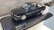 BMW 320i 1989 (E30) Minichamps 1:43  1/43 Black 模型車 model car