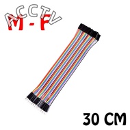 (30cm)40pcs in Row Dupont Cable 30cm 2.54mm 1pin 1p-1p Female to Male jumper wire