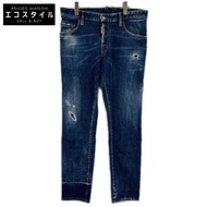 Dsquared2 S74LB1338 靛藍色滑板牛仔褲/滑板風牛仔褲，做舊牛仔褲，52碼 [二手]