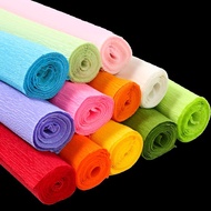 Color Crepe Paper Handmade Flower Material Hand Kneading Paper Zou Pattern Paper Crepe Paper Flower 