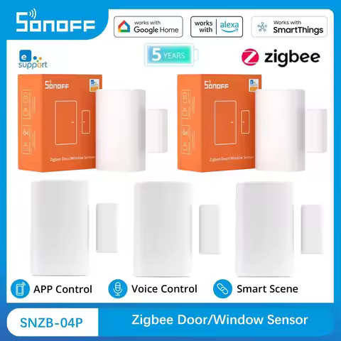 SONOFF SNZB-04P Sonoff Zigbee Door Sensor SNZB 04P Home Security Alarm Sensor Local Smart Scene Work