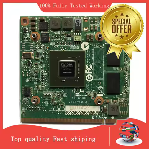 GeForce 9300M GS 9300MGS MXM II DDR2 256MB G98-630-U2 Graphics Video Card For Acer Aspire 4730 4930 