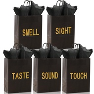 5-Senses Gift Bag, Suitable For Him/Her, Includes 10pcs Tissues, Paper Bag With Handle, 5 Sensory Gi