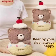 ELEGANT Plush Bear Doll, Pull-out Creative Bear Cake Plush Toy, Adorable Cute Soft Cartoon Birthday 