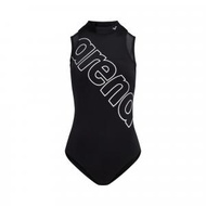 Arena - 女士泳衣 BLACK LABEL 半拉鏈 加厚高領連身泳衣