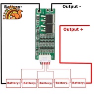 5S 21V 56A Lithium-Ion Battery Charging Protection Board+Cable Supporting Short Circuit/Overload/Ove