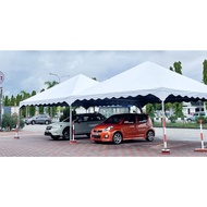 Itop Full Set Siap Pos Khemah Piramid 20 x 20 Kaki Free Shipping Kanopi Kanvas Korea UV Pyramid Canopy Ten PVC Tarpaulin