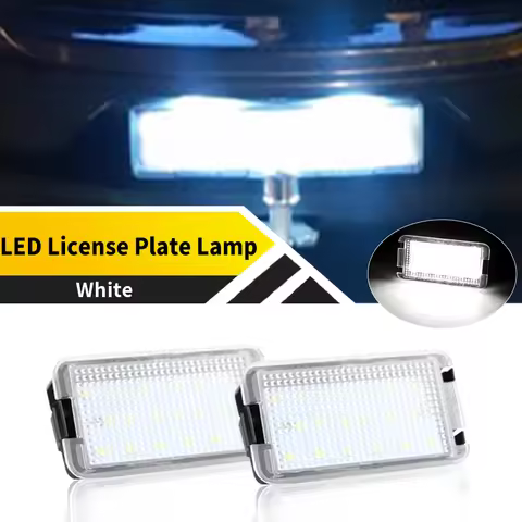 2pcs 6000K For Seat Cordoba MK2(6L) 2002-2009 Ibiza 6L 2003-2008 Leon 1M 1999-2005 White License Pla