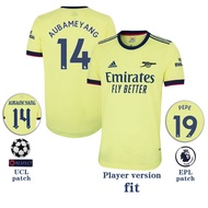 【health】 【Ready Stock】 Arsenal Away【Player version】jersey Shirt 2021-2022 football 21/22 Short Sleeve man jersey