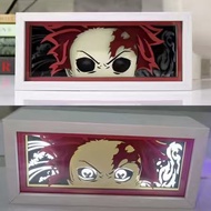 USB Powered Anime Shadow Light One Piece Series Living Room TV Cabinet Decor Light Anime Exhibition 