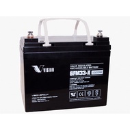 VISION LEAD ACID RECHARGEABLE BATTERY 6FM33X 12V 33.0AH