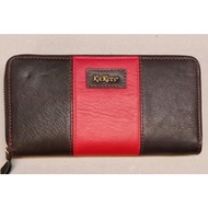 KICKERS GENERA LEATHER ZIPPER PURSE (KDOT-50786)
