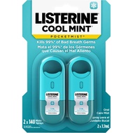 Listerine Cool Mint Pocketmist Oral Care Mist for Fresh Breath, Non-Aerosol Sugar-Free Travel Size M