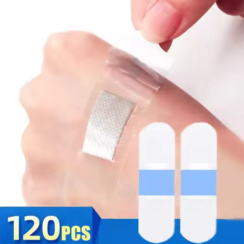 120 pieces of waterproof band-aid, transparent, invisible, hemostatic, breathable, anti-wear band-ai
