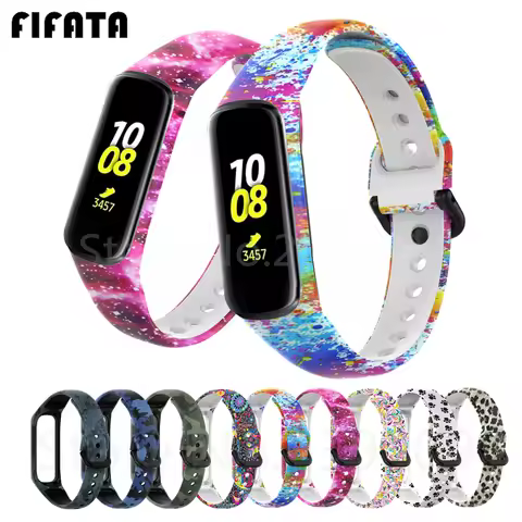 FIFATA Soft Silicone Colorful Sport Bracelet For Samsung Galaxy Fit 2 SM-R220 Watch Band Wrist Strap