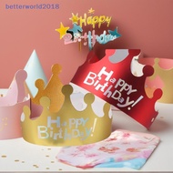[modamaven] 25PCS Creative Happy Birthday Hat Crown DIY Handmade Party Decor Photo Prop For Adult Ki