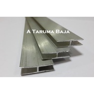 Alumunium Lis H 6 mm - Profil H Alumunium 6 mm - Sambungan Lembaran