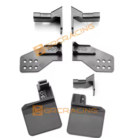 GRC rubber mudguard with logo is suitable for 1:10 RC grader TRX4 Defender TRX-4 G500 TRX-6 G63 modi