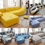 1/2/3/4 Seater Sofa Cover L Shape Universal Slipcover Elastic Combinatorial Type Cushion Cover