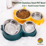 Stainless Steel Pet Bowl | Bekas Makanan Kucing | Mangkuk Makanan Kucing | Cat Bowls Dog Bowl | Pet Feeder Cat Feeder