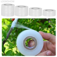 LOOKSHOW 100M/Roll Nursery Grafting Tape Roll Stretchable Self-adhesive Degradable White Grafting Ta